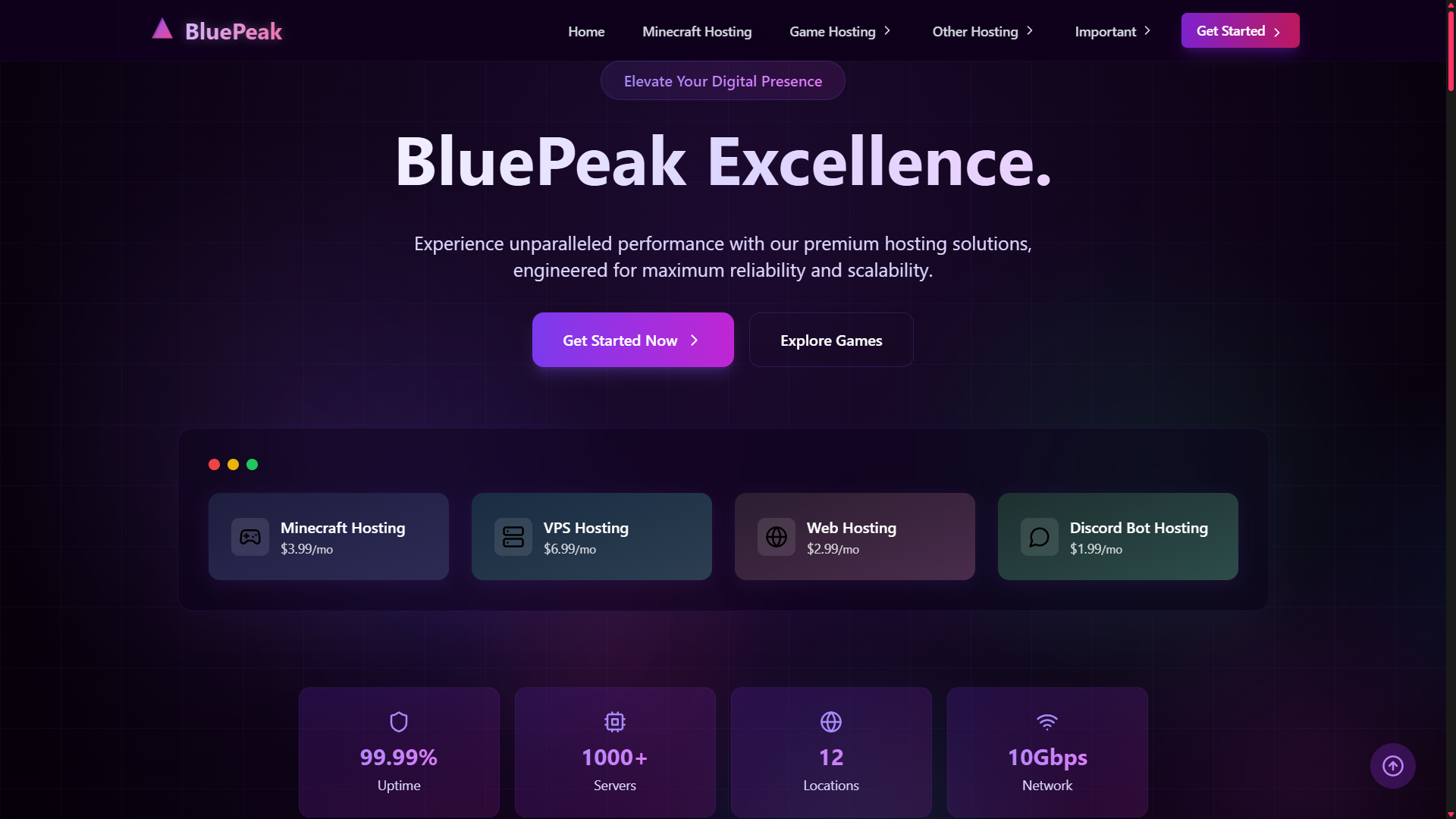 UltraHostX — Best Hosting Template