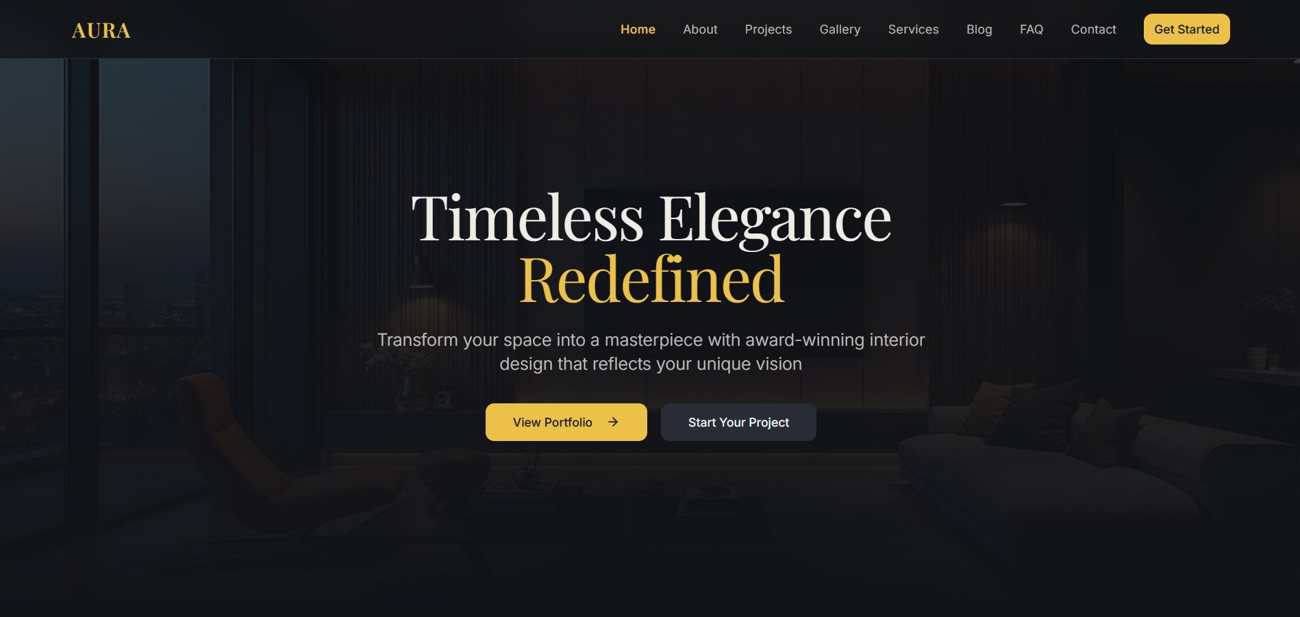 Aura Interior Design — Clean Lines & Contemporary