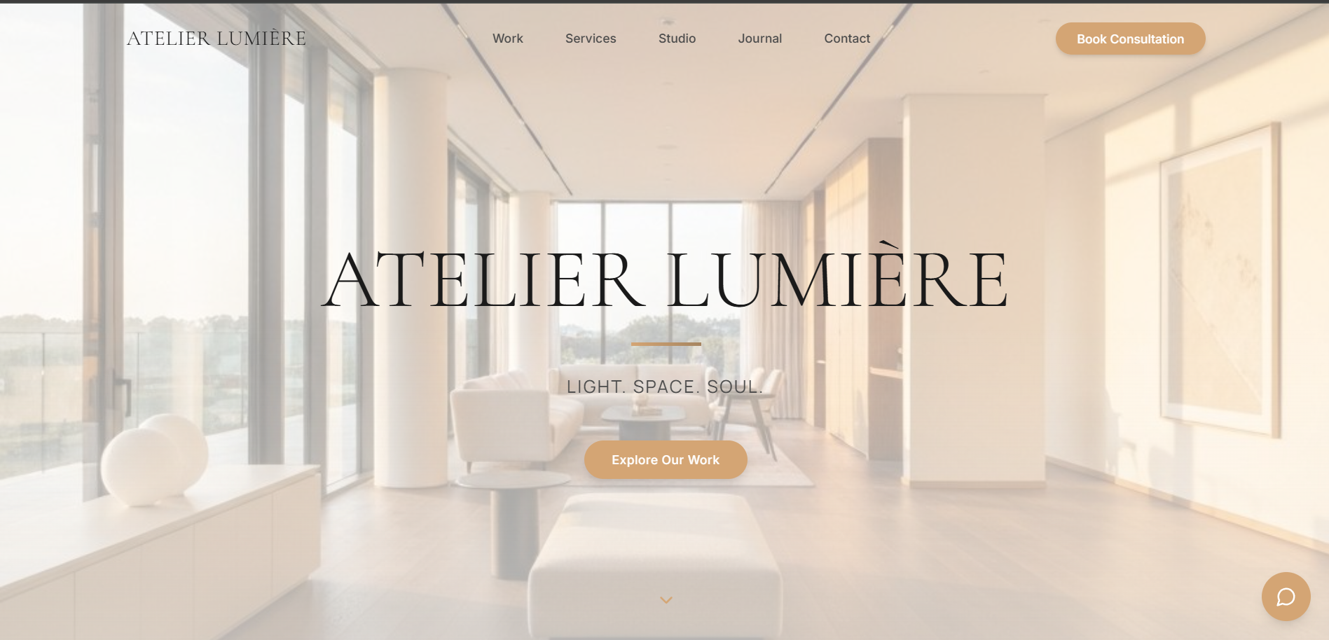 Atelier Lumière — Elegant Design with Premium Finishes